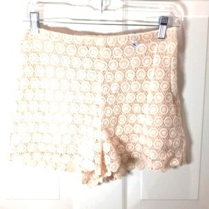 Bleuh Ciel, Sz XS Vanilla Lace Shorts. LAST CHANCE